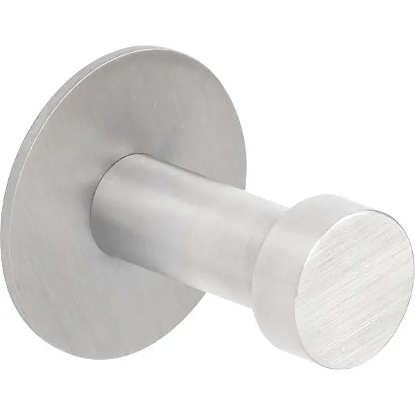 Věšák na kabát Pirwa 1 s destičkou ø 30 mm, H. 32 mm, nerez.ocel, kartáčovaná Vysoce Kvalitní