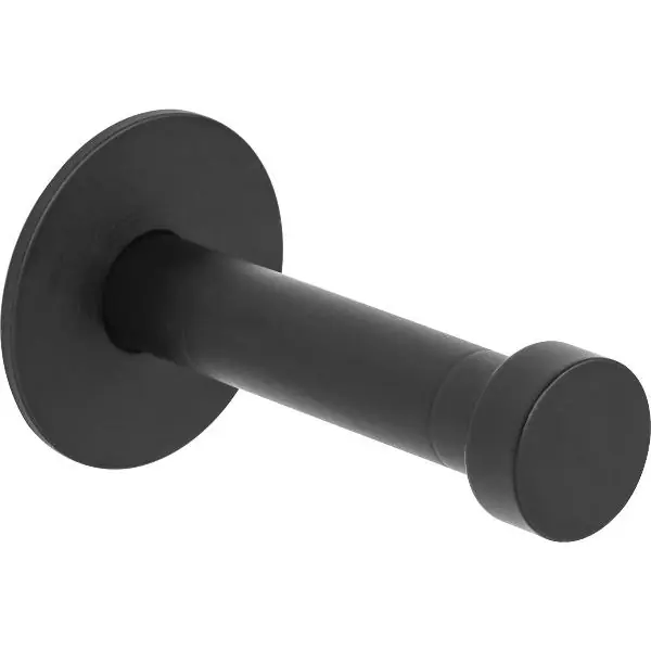 Ihned K Objednání Věšák na kabát Pirwa 1 s destičkou ø 30 mm, H. 52 mm,ocel černěná mat