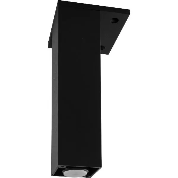 Dekorační noha 40x40 mm, délka 120 mm, nastavitelná hliník černý Originální