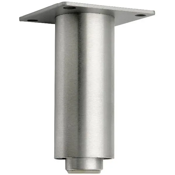 Speciální Cena Dekorativní pevná noha, ø 40 mm, délka 120 mm, hliník kartáčovaný