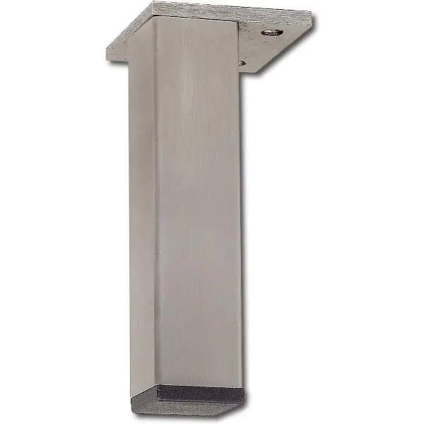 Značkový Dekorační noha 30x30 mm, délka 160 mm, nerez kartáčovaná