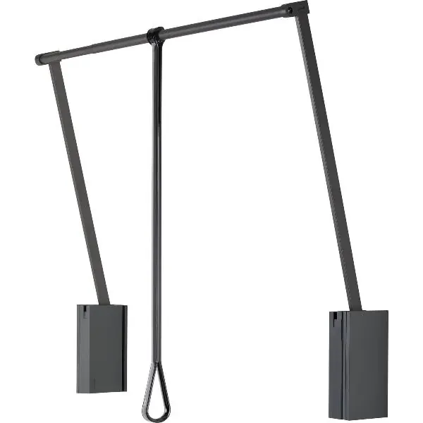 Aktuální SERVETTO šatní sklopná tyč 3T 560 - 950 mm plast/ocel antracit