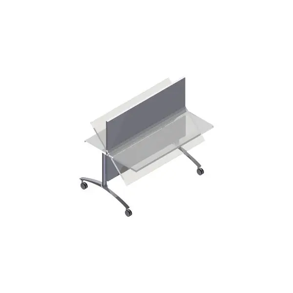 Stolová podnož sklopná Flip-N-Store 4 pro desku 1600x800, stříbrná RAL 9006 mat Akční Cena