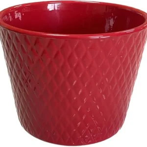 Top Prodej Obal keramický Harlekin pr. 14 cm červený