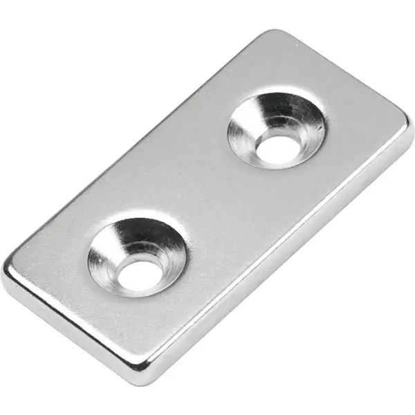 Cenově Výhodný Kvádrový magnet 40 × 20 × 4 mm, síla 12 kg