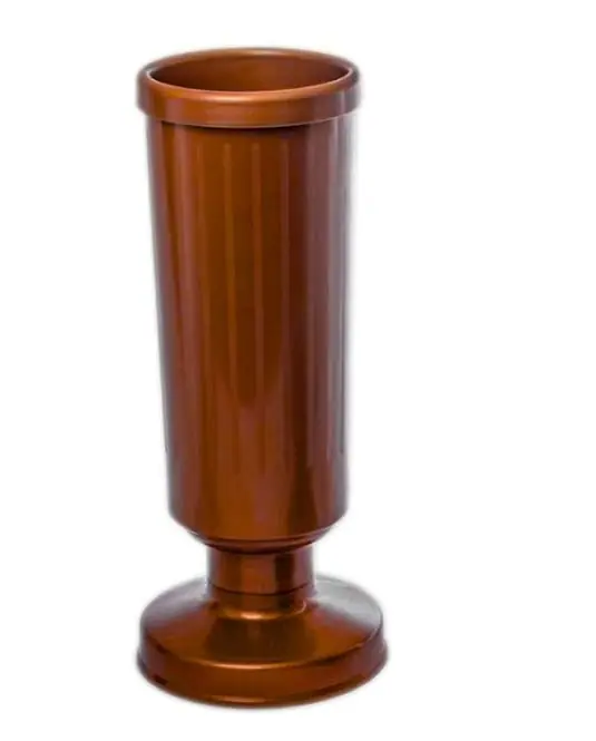 Váza hřbitovní UH zátěž. 26cm kalich MĚDĚNÁ Pouze Dnes