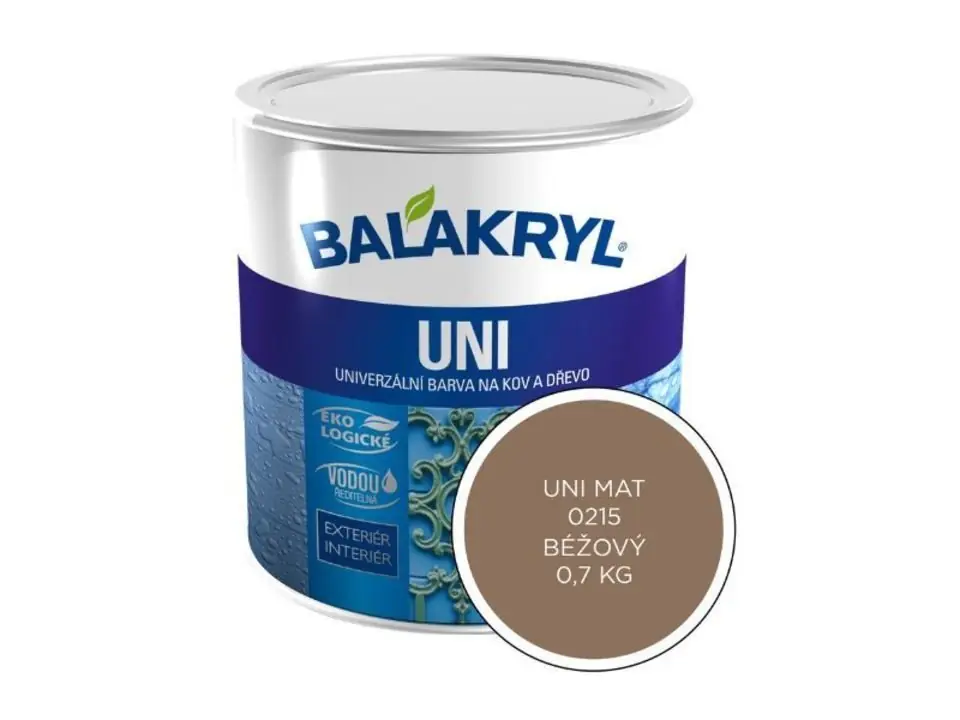 Pouze Dnes Barva vodou ředitelná UNI MAT- 0215 (0.7) Balakryl béžová