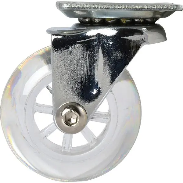 Kup Teď Řiditelné kolečko gumové transparentní 50 mm 30 kg