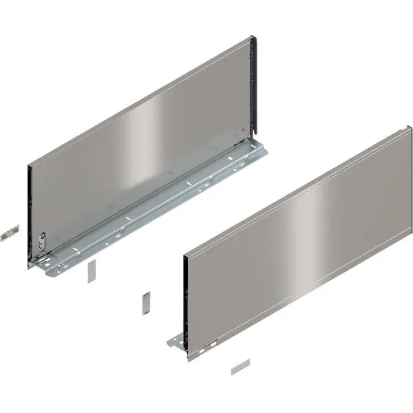 Oblíbený BLUM LEGRABOX pure sada bočnic výška F, délka 600mm, INOX (Anti-Fingerprint)