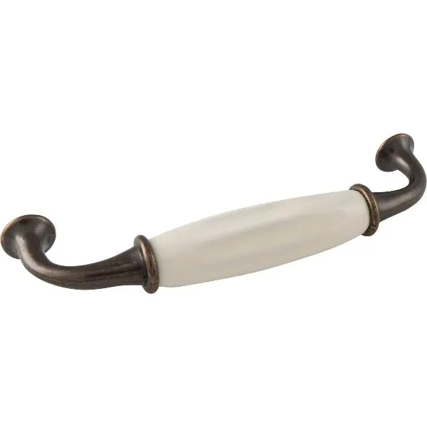 Griff Nysa LA 128 mm, Šířka 145 mm, Keramika/ZN slonovina/bronz Nejlepší Cena
