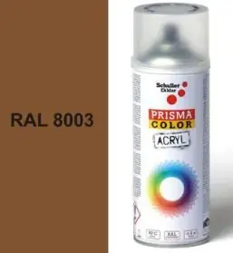 Sprej akrylový PRISMA COLOR RAL 8003 Hnědá 400 ml Levný