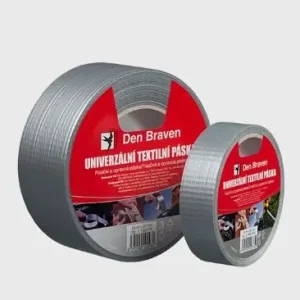 Aktuální Páska univerzální textilní 25 mm x 50 m stříbrná