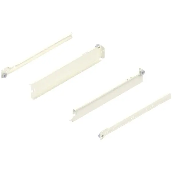 BLUM METABOX N, 320 částečný výsuv, délka 350 mm, pro vrut, krémově bílá Doprava Zdarma