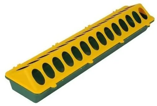 Novinka Krmítko pro kuřata UH 50cm 2x14 kulaté otvory