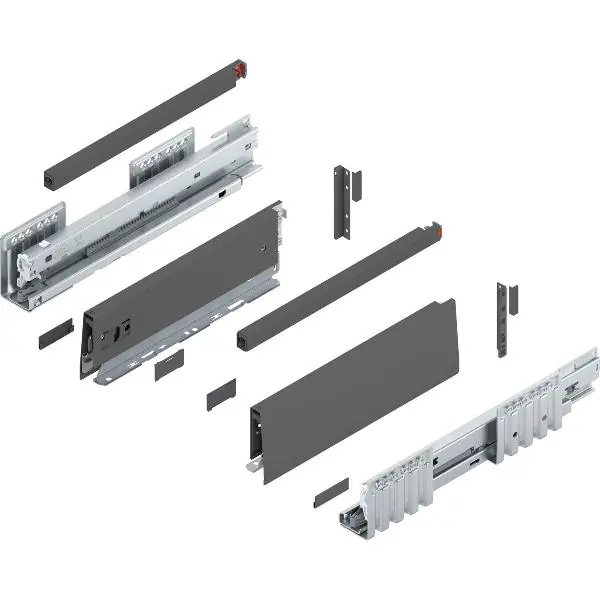 BLUM MERIVOBOX sada výška E-reling, BLUMOTION B,40kg, délka 300mm,orion šedá Top Prodej