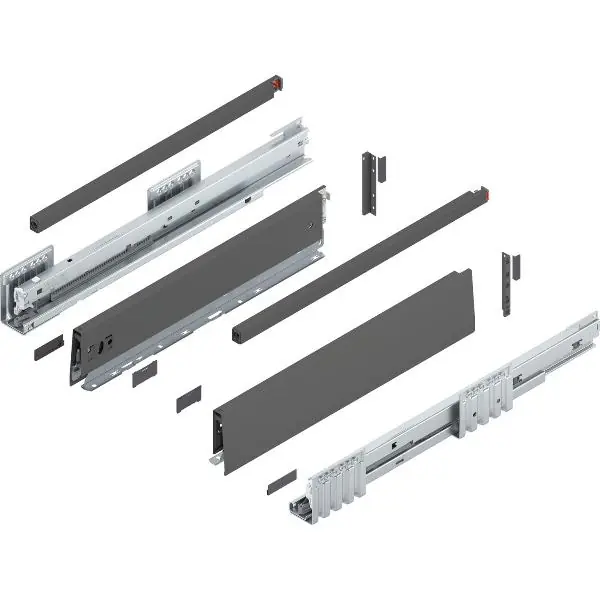 BLUM MERIVOBOX sada výška E-reling, BLUMOTION B,70kg, délka 450mm,orion šedá Značkový