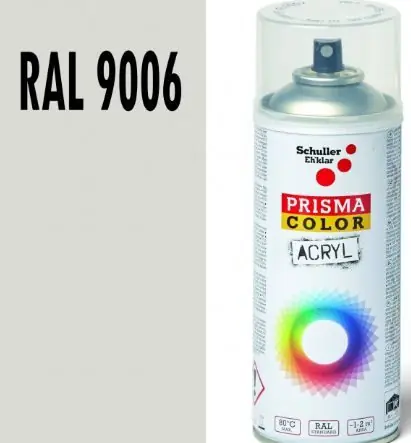 Autentický Sprej akrylový PRISMA COLOR RAL 9006 Hliníkově bílá 400 ml