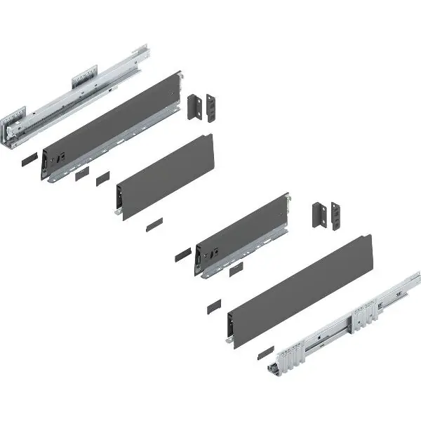 BLUM MERIVOBOX dřez výsuv sada výška M, BLUMOTION B, 40kg, d. 450,orion šedá Doprava Zdarma