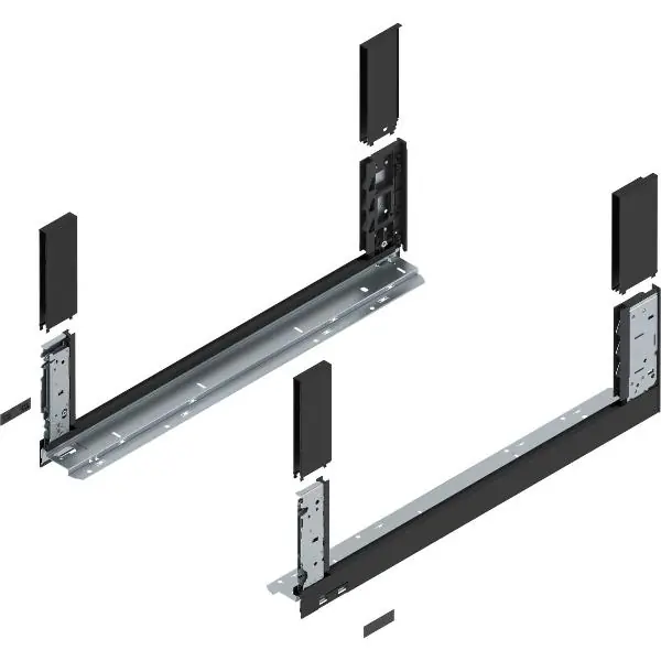 Aktuální BLUM LEGRABOX free, bočnice výška C, délka 600mm, karbonově černá-matná