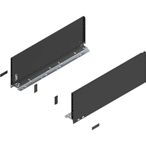 Autentický BLUM LEGRABOX pure sada výška C, TIP-ON, 40kg, délka 550, karbonově černá