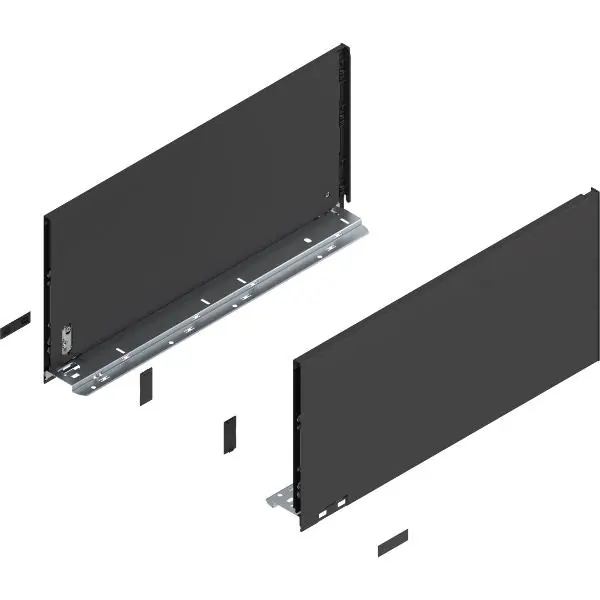 BLUM LEGRABOX pure sada výška F, TIP-ON, 40kg, délka 450, karbonově černá Nízká Cena