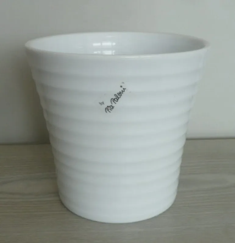 Cenová Bomba Obal keramický ORCHID 14 CM BÍLÝ GL. WAVE
