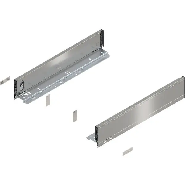 Autentický BLUM LEGRABOX pure sada výška M, BLUMOTION S, 70kg, délka 500mm, INOX