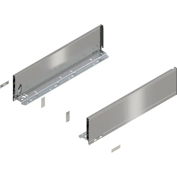 Dokud Zásoby Vydrží BLUM LEGRABOX pure sada výška K, BLUMOTION S, 40kg, délka 400mm, INOX