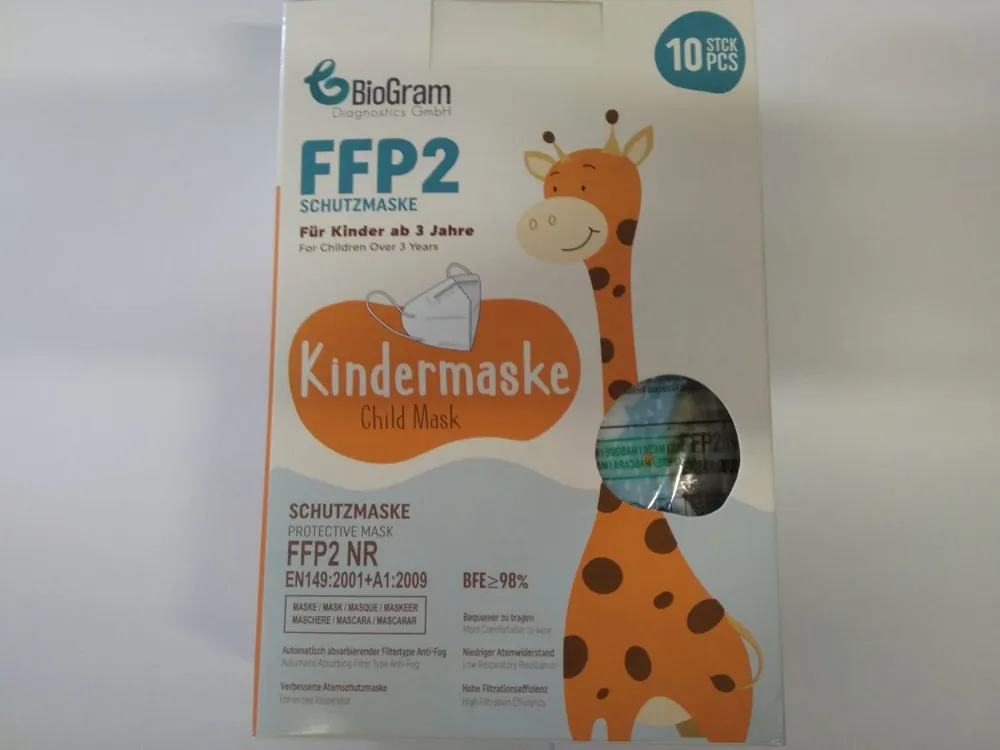 Doprava Zdarma Respirátor pro děti FFP2 10 ks