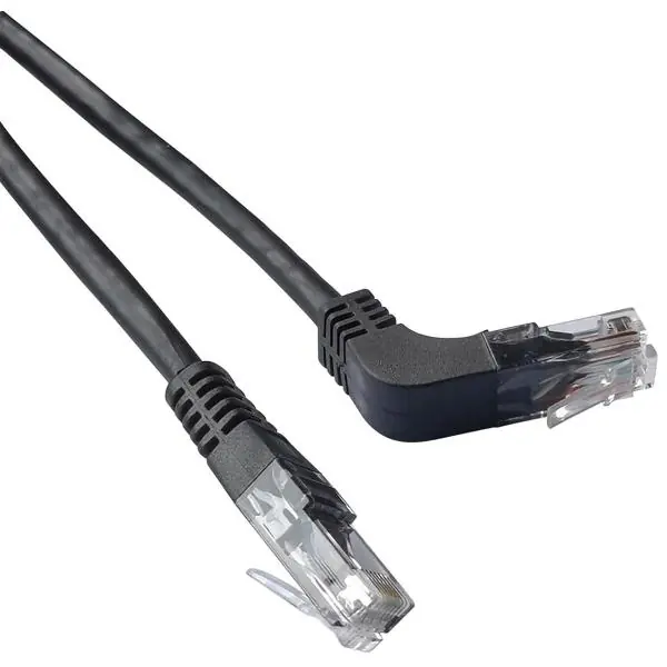 Nejlepší Cena Patch kabel RJ45 CAT6, černý 3 m s úhlovým konektorem