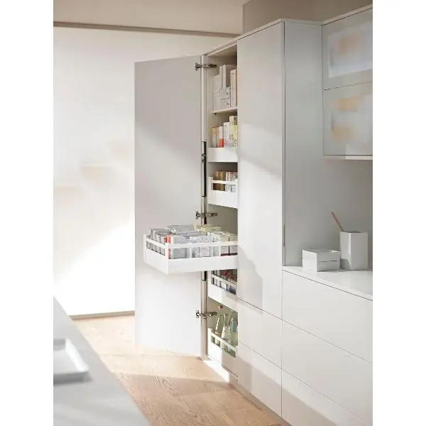 Rychlé Dodání BLUM SPACE TOWER TANDEMBOX antaro s relingem délka 550 šířka korpusu 450, bílá