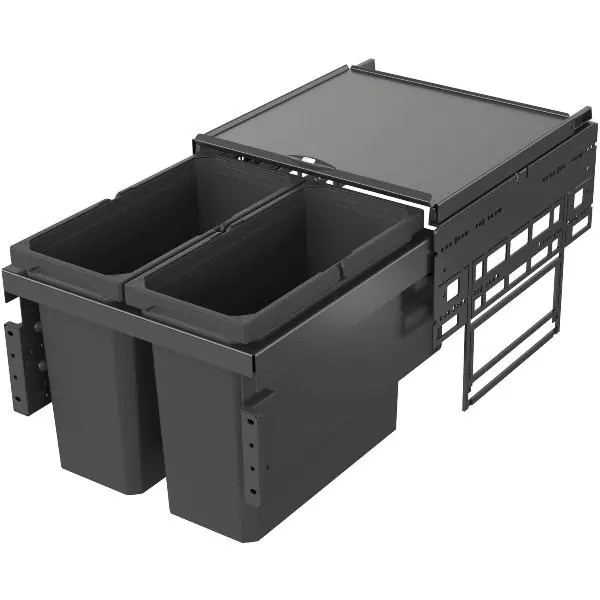 VS ENVI Space systém třídění odpadu, šířka korpusu 450 mm, 2 × 16 litrů, lava Koupit Online
