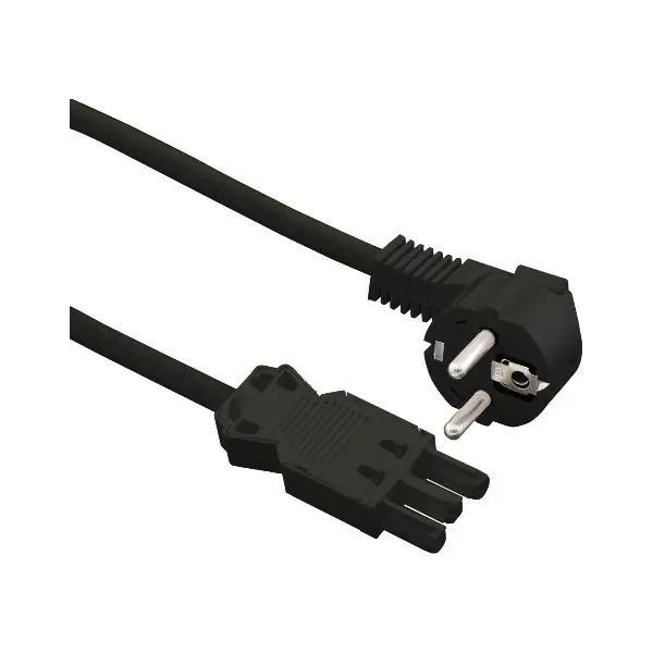 Přívodní kabel s konektorem GST18 a Schuko zástrčkou, 3000 mm, černý Nízká Cena