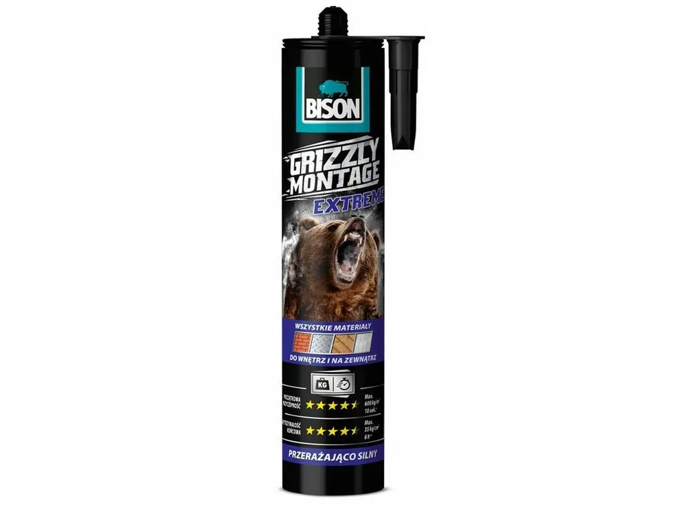 Lepidlo BISON GRIZZLY MONTAGE EXTRMEWHITE 435g Poslední Šance