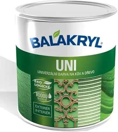 Barva vodou ředitelná UNI SATIN (0.7) Balakryl 0110 šedá Nová Kolekce