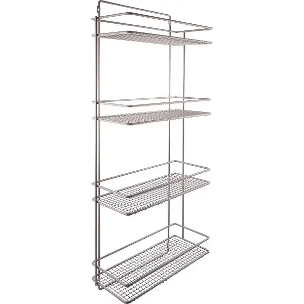 VAUTH-SAGEL držák do úklidové skříně 395x922x175 mm, ocel stříbrná RAL 9006 Přímo Od Výrobce