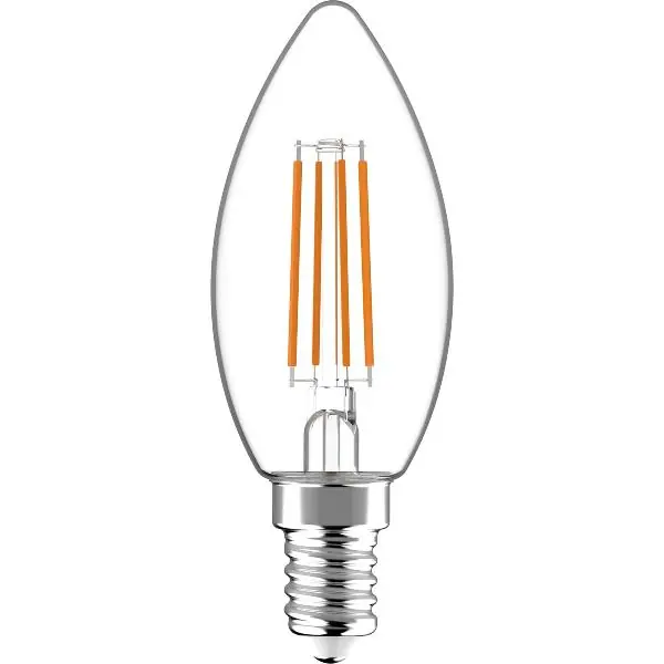 LED`S LIGHT LED stmívatelná žárovka s vláknem, C35, 4,5 W, 470 lm teplá bílá E14 Horká Nabídka