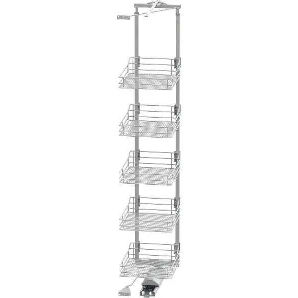 Víkendová Akce VS TAL Gate výsuv pro vysoké skříně sada Saphir ŠK 450 mm 1900 -2140 mm stříb.