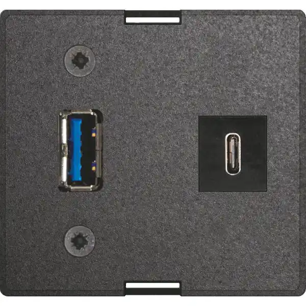 Koupit Online EVOline Vyměnný modul USB Typ A + USB Typ C nabíječka