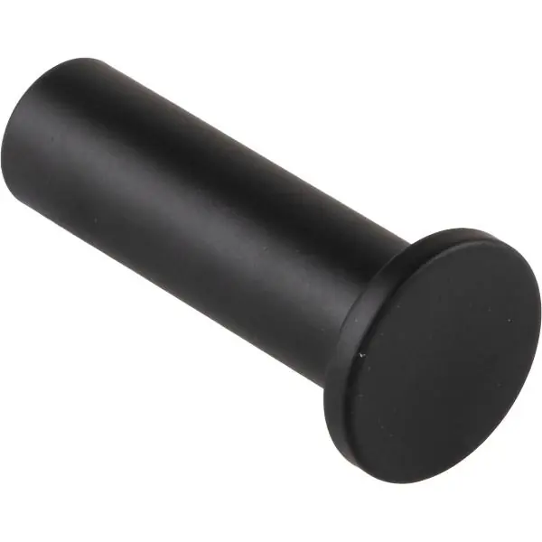 Novinka Věšák na kabát Erato 22 mm, H 49 mm, hliník černý matný