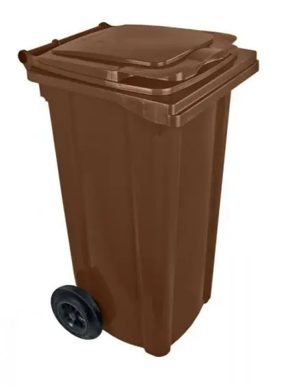 Přímo Od Výrobce Popelnice 120 l UH kolečka hnědá