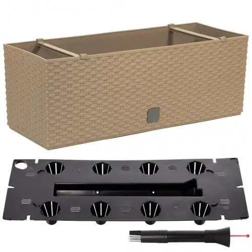 Truhlík samozavlažovací ratanový RATO CASE 60 cm mocca Objednat Nyní