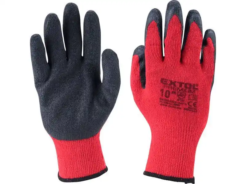 Must-Have Rukavice bavlněné polomáčené v latexu vel.9