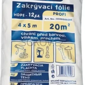 Fólie zakrývací 4 x 5 m HDPE-12MY Cenově Výhodný
