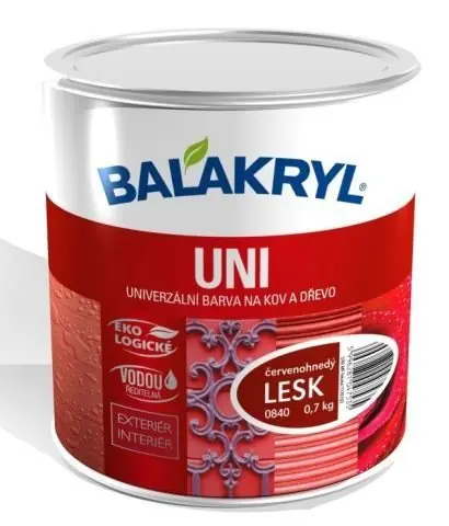 Barva vodou ředitelná UNI LESK - 0101 (0.7) Balakryl pastelově šedá Časově Omezené