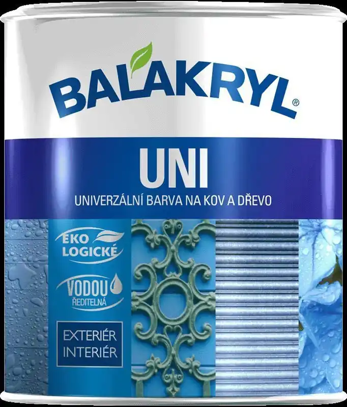 Originální Barva vodou ředitelná UNI MAT- 0199 (0.7) Balakryl černá