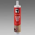 Tmel silikon akrylový bílý, 280 ml, kartuše Víkendová Akce