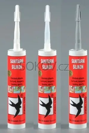 Omezená Nabídka Silikon sanitární šedý, 280 ml, kartuše