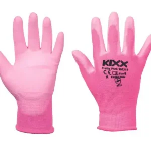 Rukavice nylonové PRETTY PINK PU dlaň růžová vel. 9 Nakupujte Hned