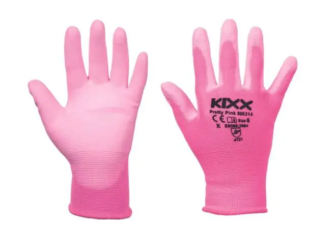 Rukavice nylonové PRETTY PINK PU dlaň růžová vel. 9 Nakupujte Hned